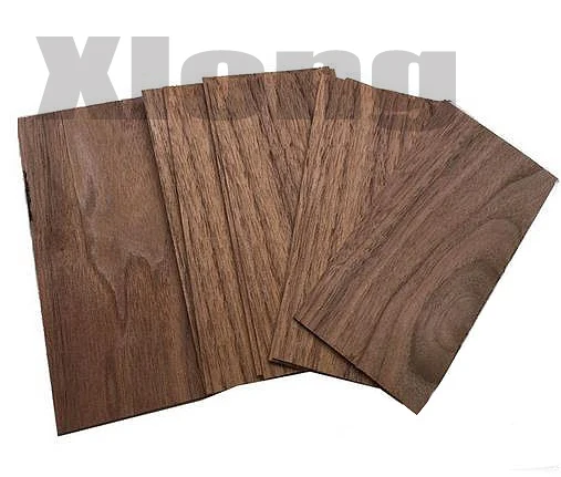 

20Pieces/Lot 1mm*70mm*140mm Natural Black Walnut Veneer Sheet Building Model Crafts Bookmark Solid Wood Piece