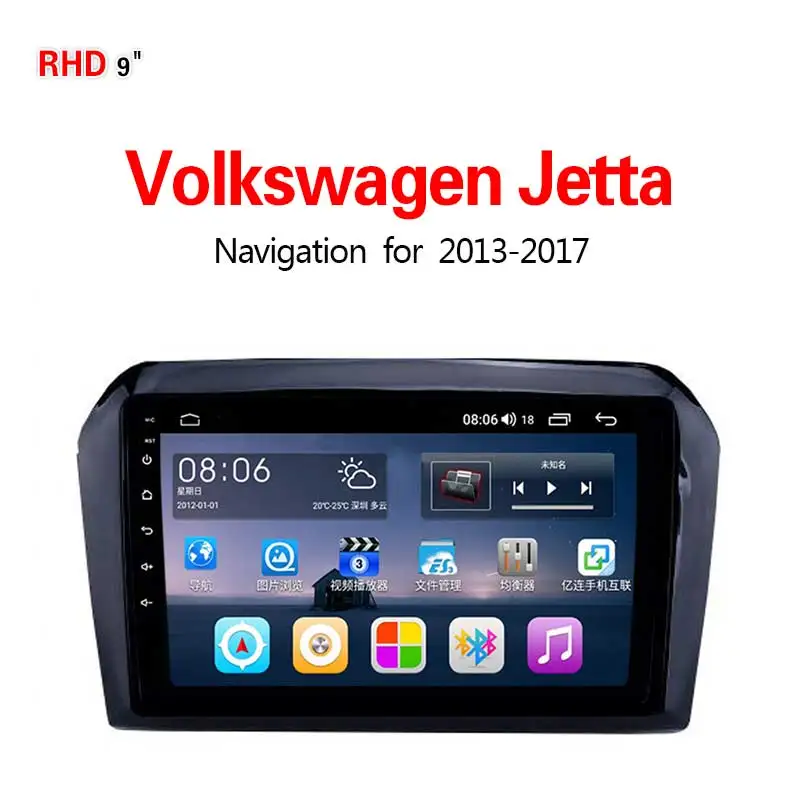 Lionet gps-навигация для автомобиля Volkswagen Jetta 2013- 9 дюймов RV1019X - Размер экрана, дюймов: 4G8core4G64G