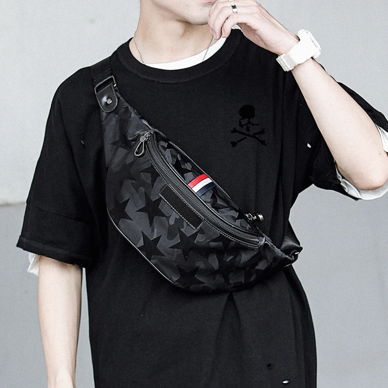 Tidog Men's Korean-Style Casual Large-Capacity Chest Bag