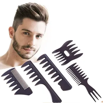 

1Pcs Large Tooth Combs Handle Grip Detangling Curly Hair Comb Back Head Styling Beard Oil Comb Men Hairdressing Wide Teeth Comb