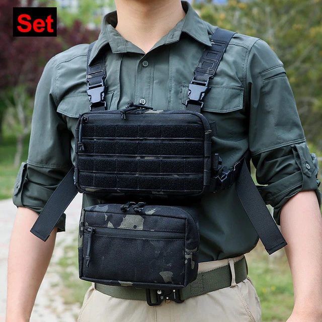 Sac de poitrine tactique 1000D pour hommes, sacoche de poitrine militaire,  système Molle, sac à bandoulière pour Camping, EDC, chasse, randonnée,  XA27D - AliExpress