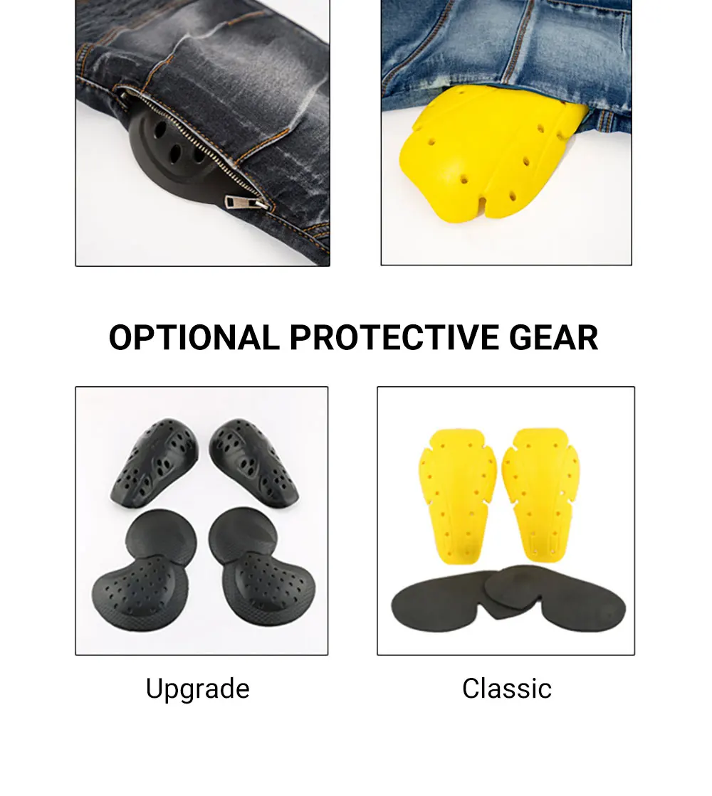 Motorcycle Pants Moto Protection Motocross Jeans Rodilleras Moto Jeans Men Motorcycle Motocross Pants Four Seasons Breathable