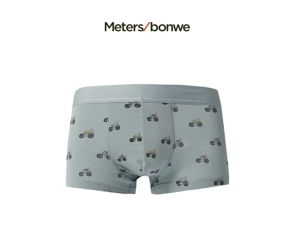 Metersbonwe, боксеры для подростков, мужское нижнее белье, мужское хлопковое нижнее белье, мужские трусы, нижнее белье, удобная домашняя одежда, забавные трусики с принтом