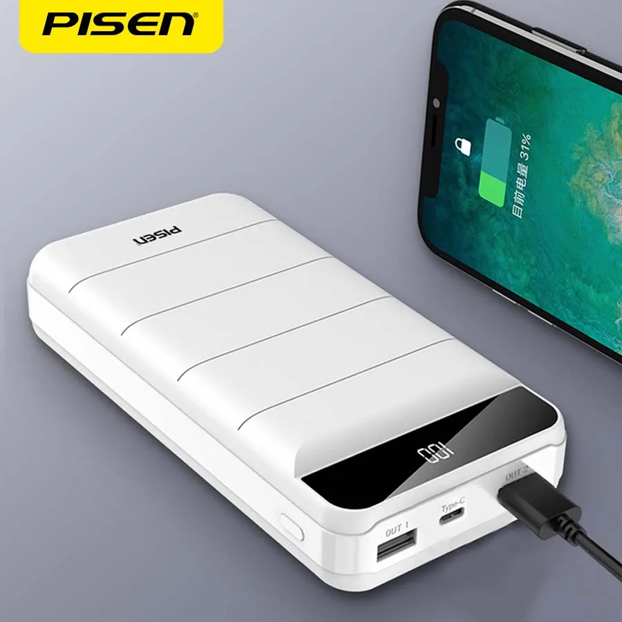 PISEN Power Bank 10000 мАч LED портативное зарядное устройство 20000 мАч портативное быстрое зарядное устройство USB повербанк для iPhone Xiaomi PISEN Power Bank 10000 мАч LED портативное зарядное устройство 20000 мАч портативное быстрое зарядное устройство USB повербанк для iPhone Xiaomi
