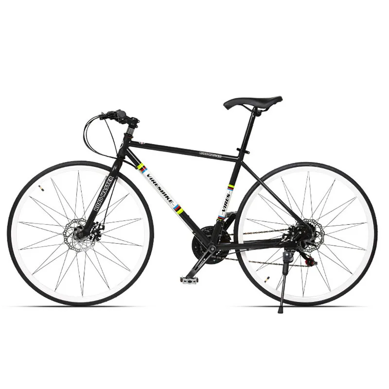 Road Bike Bicycle Double Shock Absorbing Bending Straight Shifting Adult Men's Women's Bicycles Teenager Students Off-road Racin Road Bike Bicycle Double Shock Absorbing Bending Straight Shifting Adult Men's Women's Bicycles Teenager Students Off-road Racin