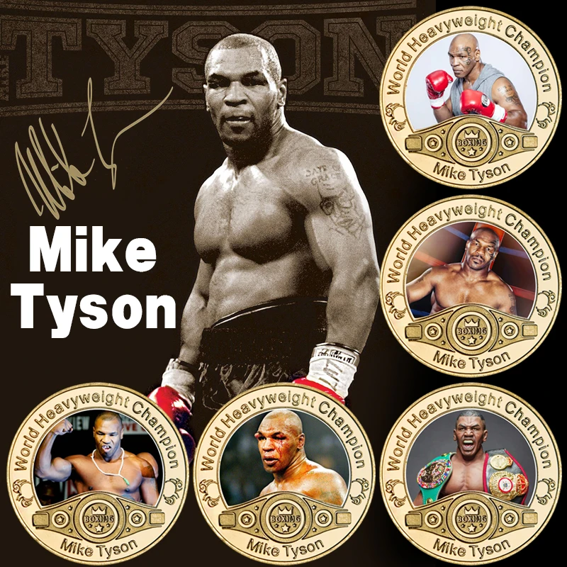 Boxing King Gold Plated Commemorative Coin World Heavyweight Champion Collectibles Sports Challenge Medal Gift Idea for Him | Дом и сад