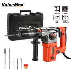 Youremax – perceuse à percussion rotatif 900W, prise VDE, marteau électrique lourd avec cordon 