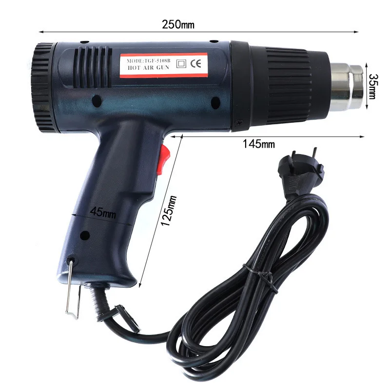 LAMEZIA 220V 1500W High Quality Industrial Dual Temperature-controlled Electric Hot Air Gun Building Dryer Construction HeatGuns