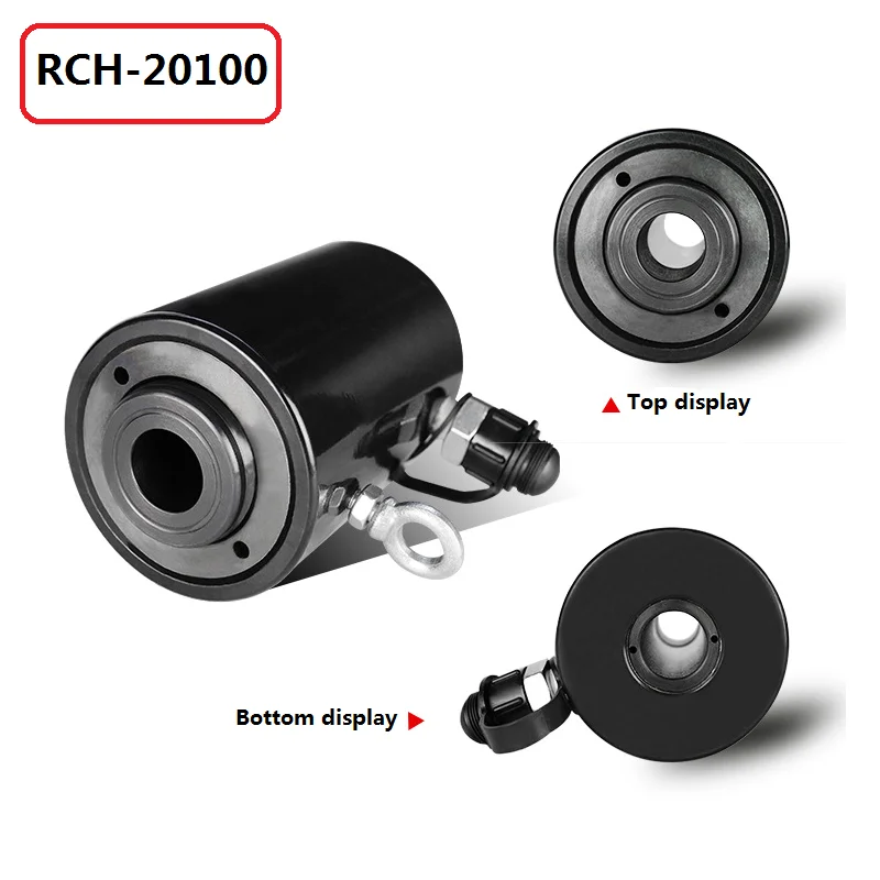 RCH 20100 중공 유압 잭 최대 스트로크 100mm 실린더 다목적 수동 유압 유압 리프팅 유지 보수 도구|유압도구 ...
