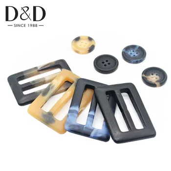 

1Pc Resin Belt Buckle Rectangle Button Women Men T-shirt Overcoat Buckle Clips DIY Bag Adjust Buckle Garment Accessories