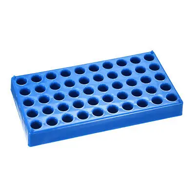 

2 Pcs Tube Rack Polypropylene 50-Well Dark Blue for 1.5ml, 2ml