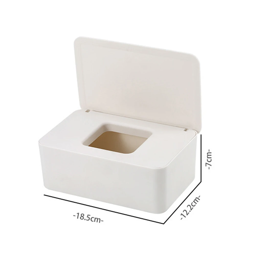 С крышкой контейнер пластиковый для хранения японский стиль салфетки держатель Защита от пыли, уплотнительная втулка офисная коробка для влажных салфеток Чехол настольный органайзер для дома