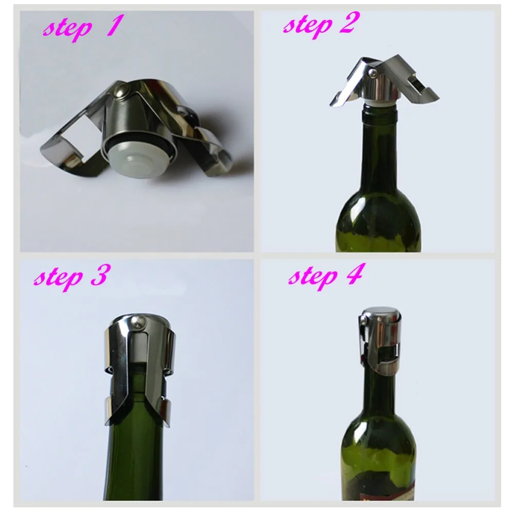 Professional Red Wine Champagne Sparkling Wine Bottle Stopper Sealer Fizz Keeper