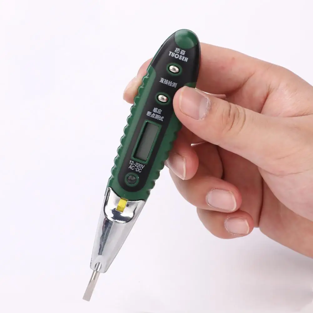 Цифровой тест карандаш er с светодиодный светильник Электрический Дисплей