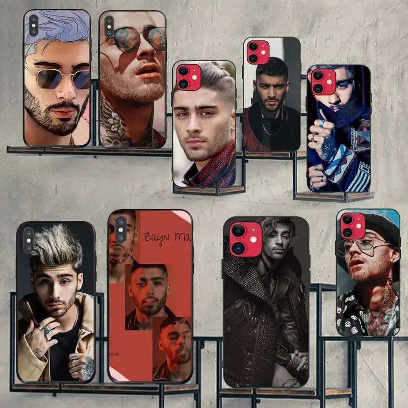 

HPCHCJHM Zayn malik Soft Silicone Black Phone Case for iPhone 11 pro XS MAX 8 7 6 6S Plus X 5S SE 2020 XR case