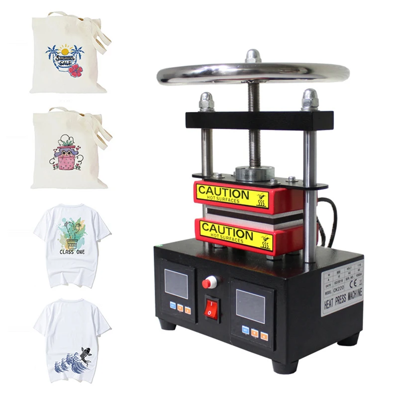 6*12CM Heat Transfer Machine Upper and Lower Plate Heating Rosin Press Manual | Инструменты