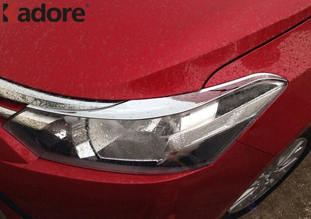 Налобный фонарь для Toyota Vios Yaris 2013 2014 2015 2016 4dr седан хромированный передний