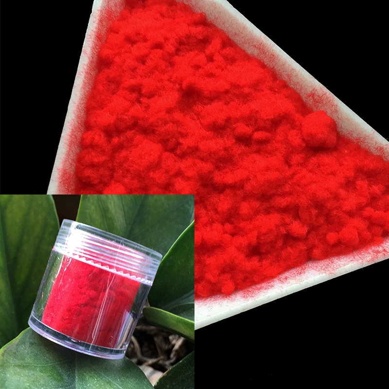 Красная пушистая Флокированная бархатная пудра для ногтей светильник Розовый