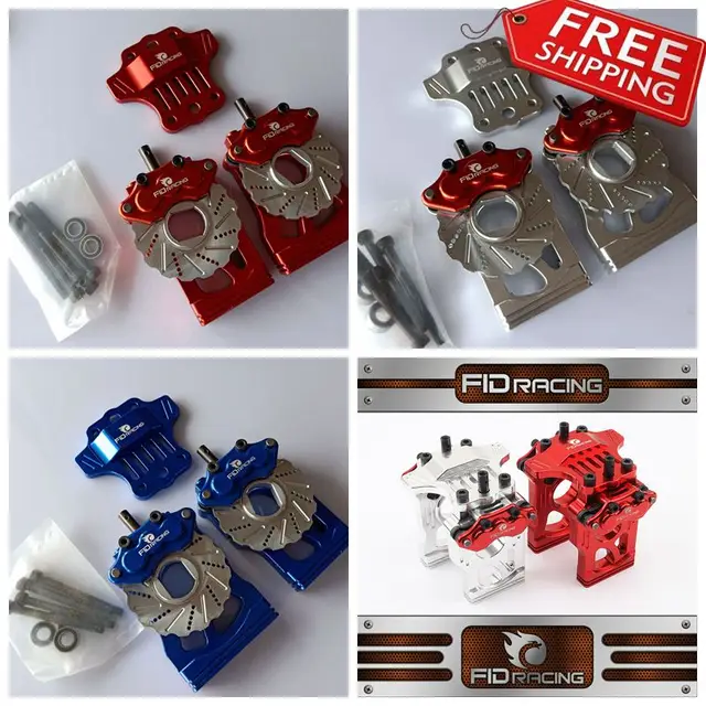 $95 FID Racing CNC machined alloy centre easy diff + brake set for Losi 5ive-t V1.0 KMx2 Rovan LT 1/5 rc car