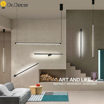 

Modern Minimalism LED Pendant Lights Lighting Nordic Dimming Living Room Bedroom Hanging Lamp Loft Kitchen Hanging Lights Luster