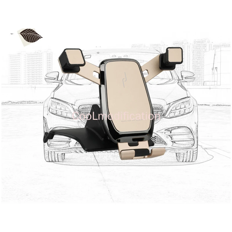 Mobile Phone Holder Phone Holder Car phone holder for Mercedes W205 GLC COUPE S205 C205 glc x253 300 C250 C260 car navigation holder Mobile phone stand c-class