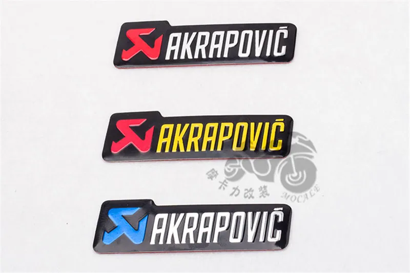 

Universal 100X30mm Aluminium 3D Label Stickers Akrapovic Exhaust DB KILLER Sticker Silencer Decals For Motorcycle