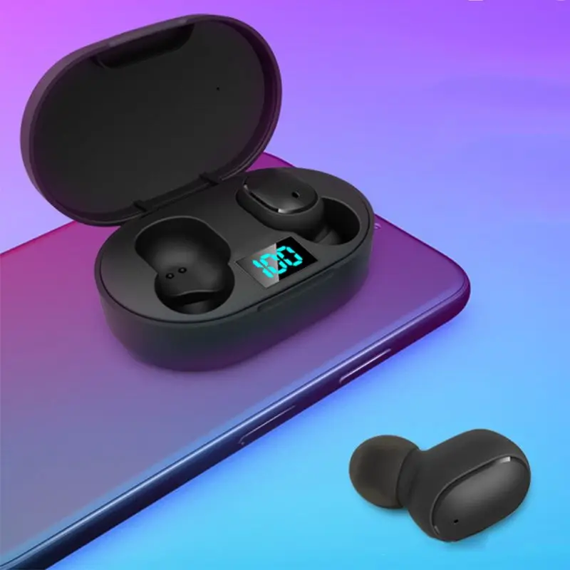 

E6S BT5.0 Mini Headset TWS Wireless LED Earphone Waterproof InEar Stereo Earbuds E65A