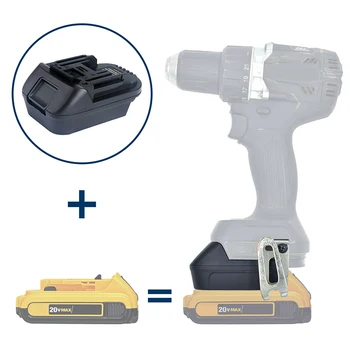 

Battery Adapter for Dewalt DCB200 DCB205 20V Max Convert For Makita 18V LXT Power Tools For MILWAUKEE M18