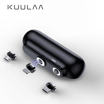 

KUULAA Magnetic Power Bank 2600mAh Mini Magnet Charger PowerBank For Xiaomi Emergency Mobile Portable Magnetic External Battery