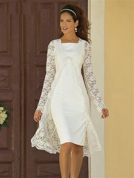 Платья для матери невесты цвета слоновой кости кружевная куртка короткие платья для мам на свадьбу vestidos de madrinha