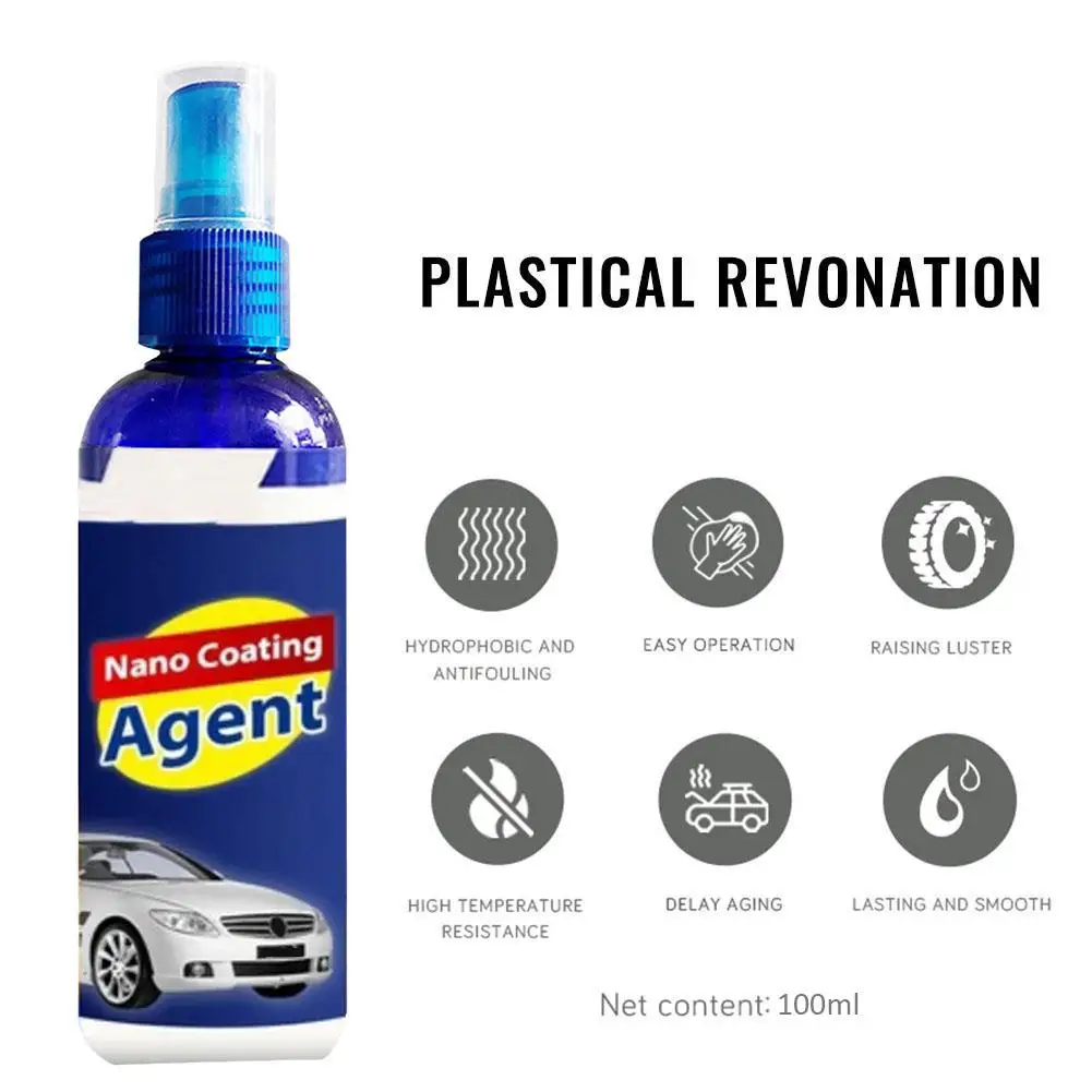 100ml Car Nano Coating Agent Anti Scratch Hydrophobic Polish Coating Agent Car Spray Wax Cleaning