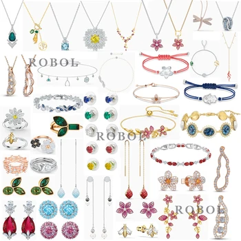 

High Quality Original SWA Earrings Bracelet Necklace Necklace Bracelet with Original Engraved Woman Jewelry Gift Free Shipping