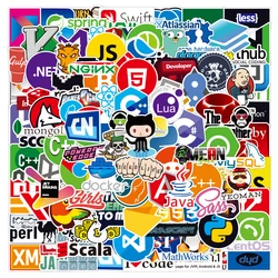 10/30/50/100PCS Programming Language Logo Geek Java Stickers Pack For Laptop Phone Skateboard Car Guitar Waterproof Sticker Toy