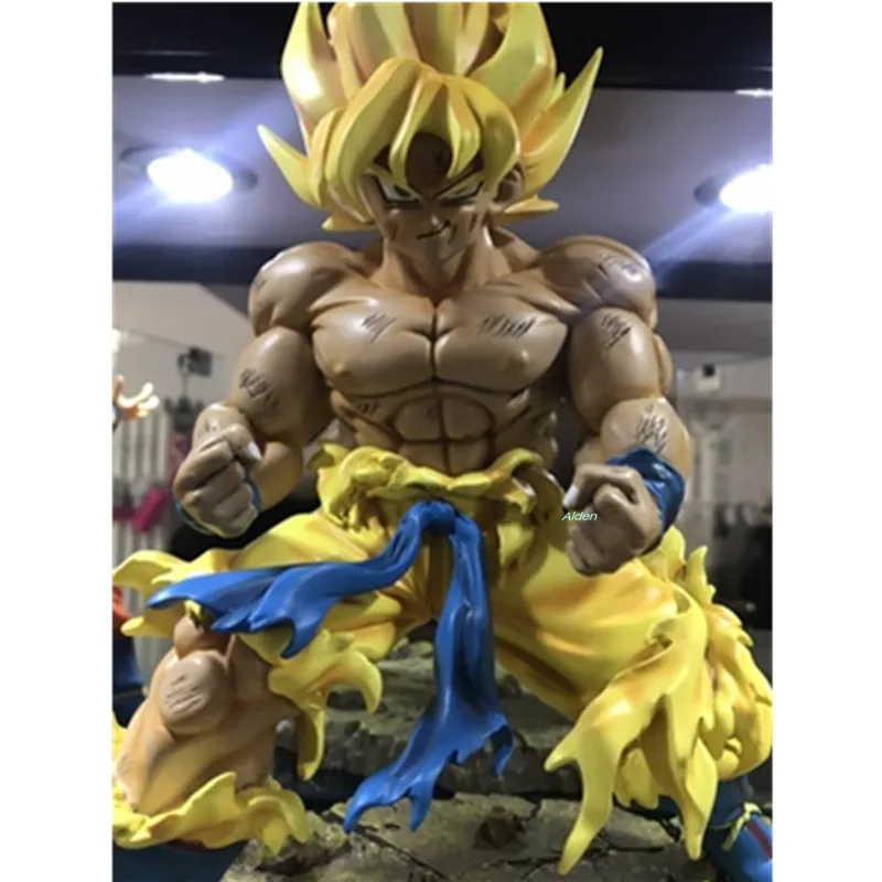 1" Dragon Ball Z статуя Супер Saiyan Бюст супер три формы Сон Гоку полноразмерный портрет 1/6 GK экшн-модель игрушечная Коробка 25 см Z2750