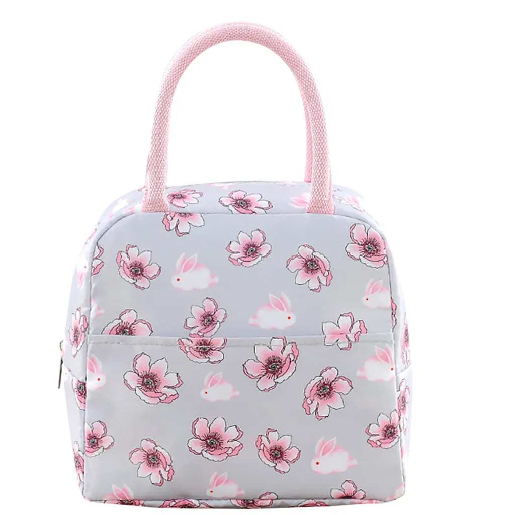 Maison Fabre 1PCs New Fresh Oxford Lunch Bags Insulation Cold Thickened Waterproof  Waterproof  Leisure Bags Cute Tote Bag 904