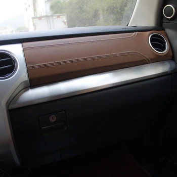 

LHD! For Toyota Tundra 2014 - 2019 Car Styling Stainless Matte Interior Middle Console Decorative Strips Cover Trim Accessories