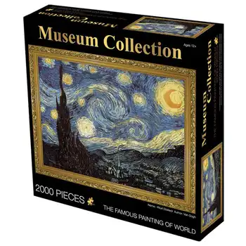 

World Famous Painting Puzzle 2000 Adult Ultra-Difficult Landscape Oil Painting Creative Decompression Gift Children's Puzzle Toy