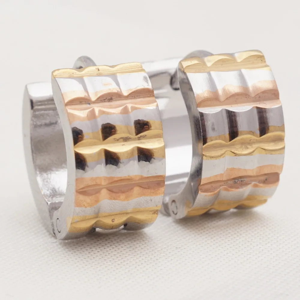 30 различных стилей маленькие обручи стразы серьги-кольца из нержавеющей стали для женщин оптом