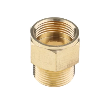 

Brass Pressure Washer Jet Wash 22mm Female To M22 Male Connector Joiner