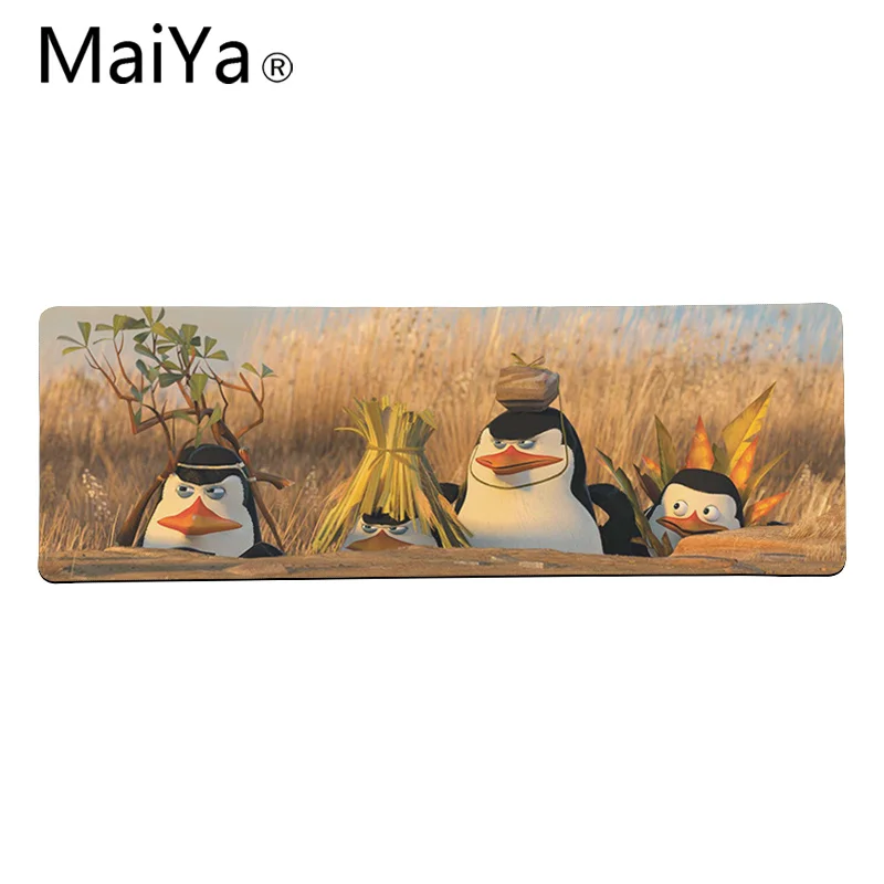 Maiya Пингвины Мадагаскара милый мультфильм игровой плеер стол ноутбук резиновый коврик для мыши большой коврик для мыши клавиатуры коврик