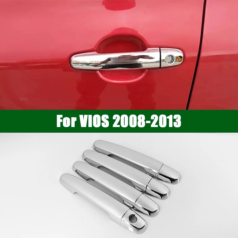 For Toyota 2005-2010 Sienna Van Chrome Door Handle+Mirror Cover w Pskh Combo Set