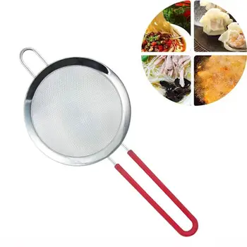 

1pcs Stainless Steel Anti-scalding Colander Handle Seive Fine Mesh Tea Strainer Utensili Kitchen Tool Cucina Coisas Para Cozinha