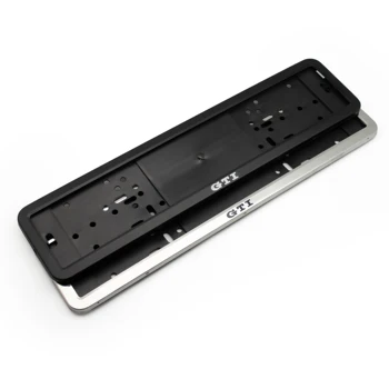 

XCCPJ 2Pcs GTI License Plate Frame for Car Number Auto Number Plate Holder Frame Holder Cover Car Accessories for VW Golf Polo