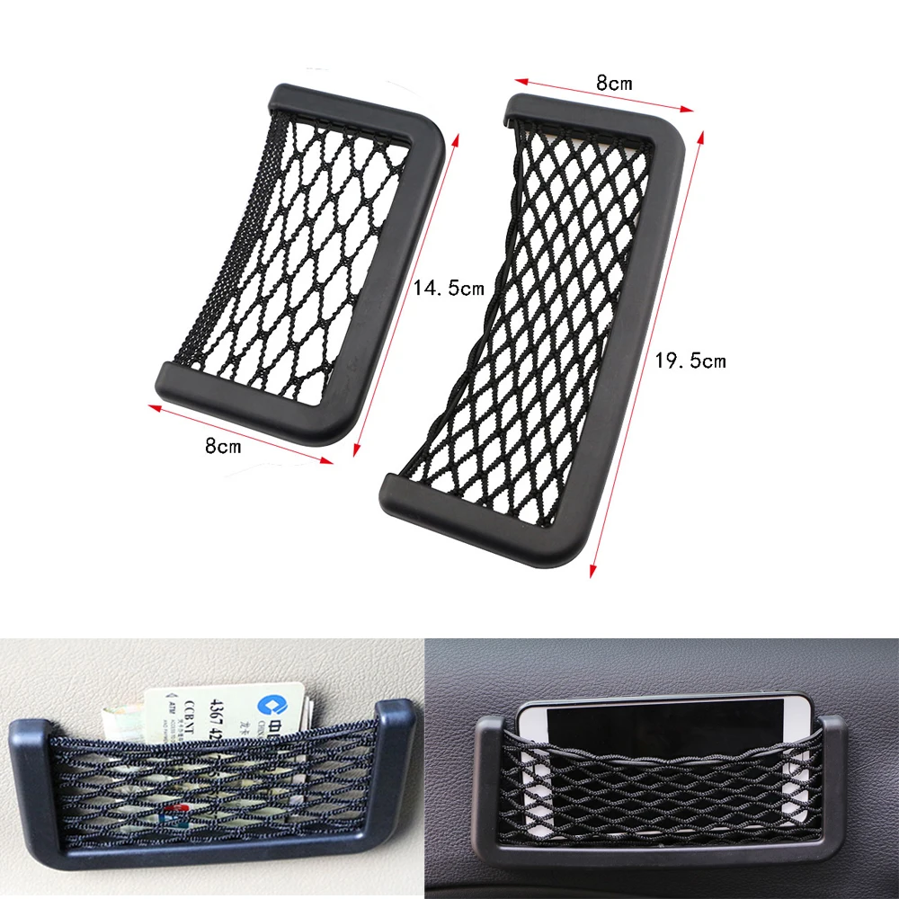 

Universal Car Carrying Storage Bag Mesh Net Car Styling Accessories Phone Holder Pocket Car Organizer for Ford Focus 2 3 4