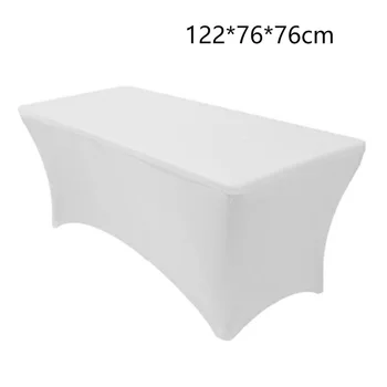

Home Washable Table Cover Decorations Accessories Stretch Cloth Cocktail Desk Wedding Banquet Elastic Band Bar Practical Party