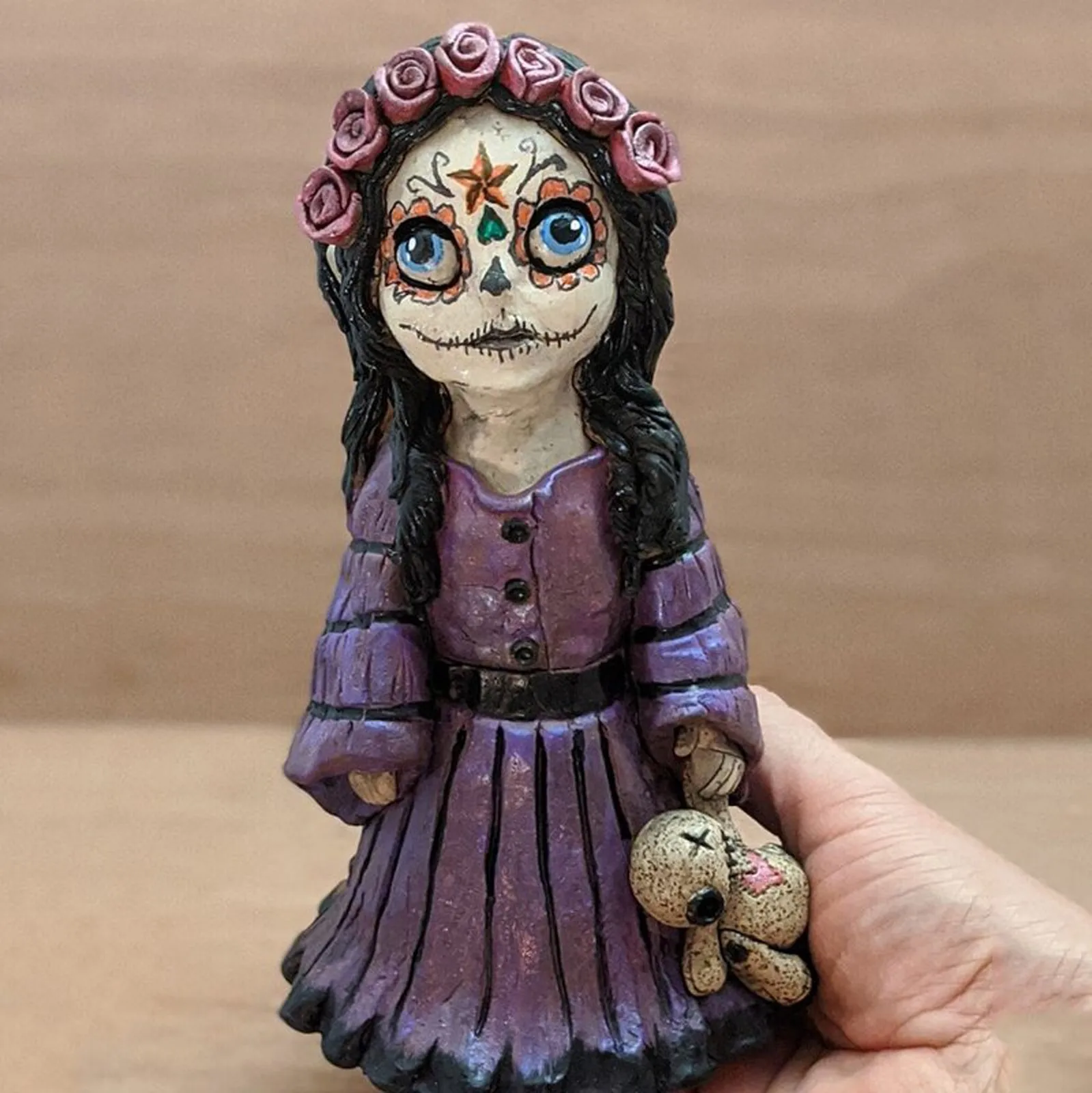 Voodoo Doll Cone Burner Incense Desktop Resin Ornament Handmade Carft Ornaments Decorative Props Home Decor Censer#g3 | Дом и сад