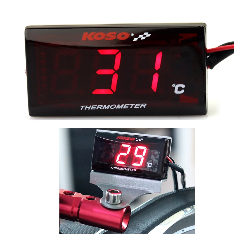 HotSaleWaterTemperatureGaugeForMotorcycleUniversalDigitalLed