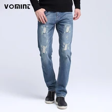 Vomint VMT, новинка, мужские темно-вареные джинсы, хлопковая ткань, джинсы для мужчин, повседневные потертые, известный бренд S6AJ018