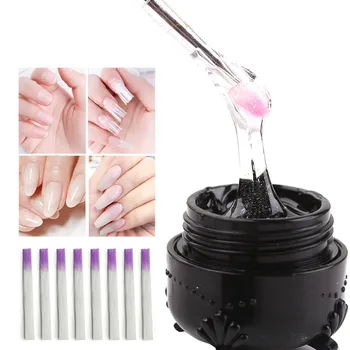 

Nail Extension Fiber Set Fiberglass Nails Phototherapy Extension Glue 20ml Quick Extension Glue Nail Mold Polishing Strip DIY