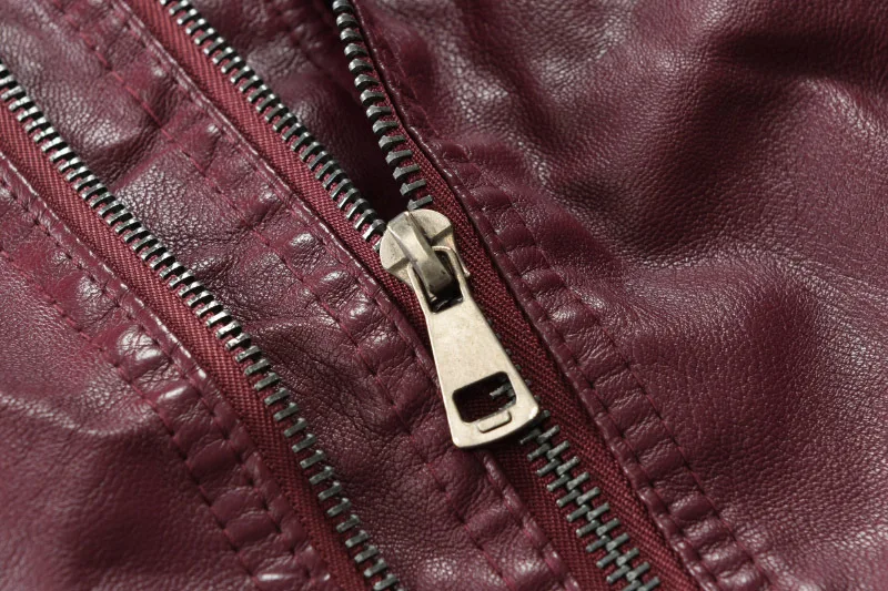 Spring New Style MEN'S Leather Coat-Locomotive Leather Coat Stand Collar MEN'S Wear Large Size Men's Leather Wallet